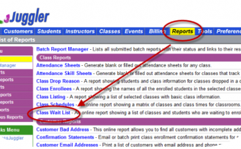 How to find a waitlist report How to find the Weight List report